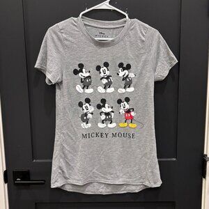 Disney Mickey Mouse Flowy Grey Shirt M